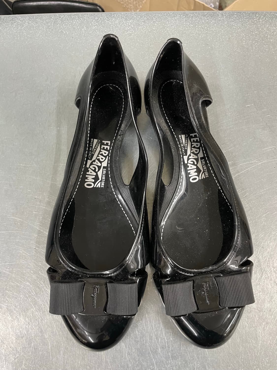 페라가모 바라 보우 젤리 플랫슈즈 UK6 (gr-3997) 상품이미지5