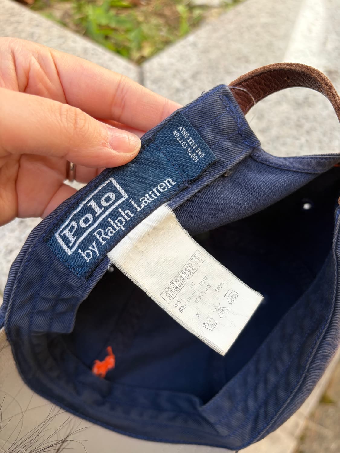 90s Polo RL 폴로 랄프로렌 페이딩 볼캡 (navy) 상품이미지10