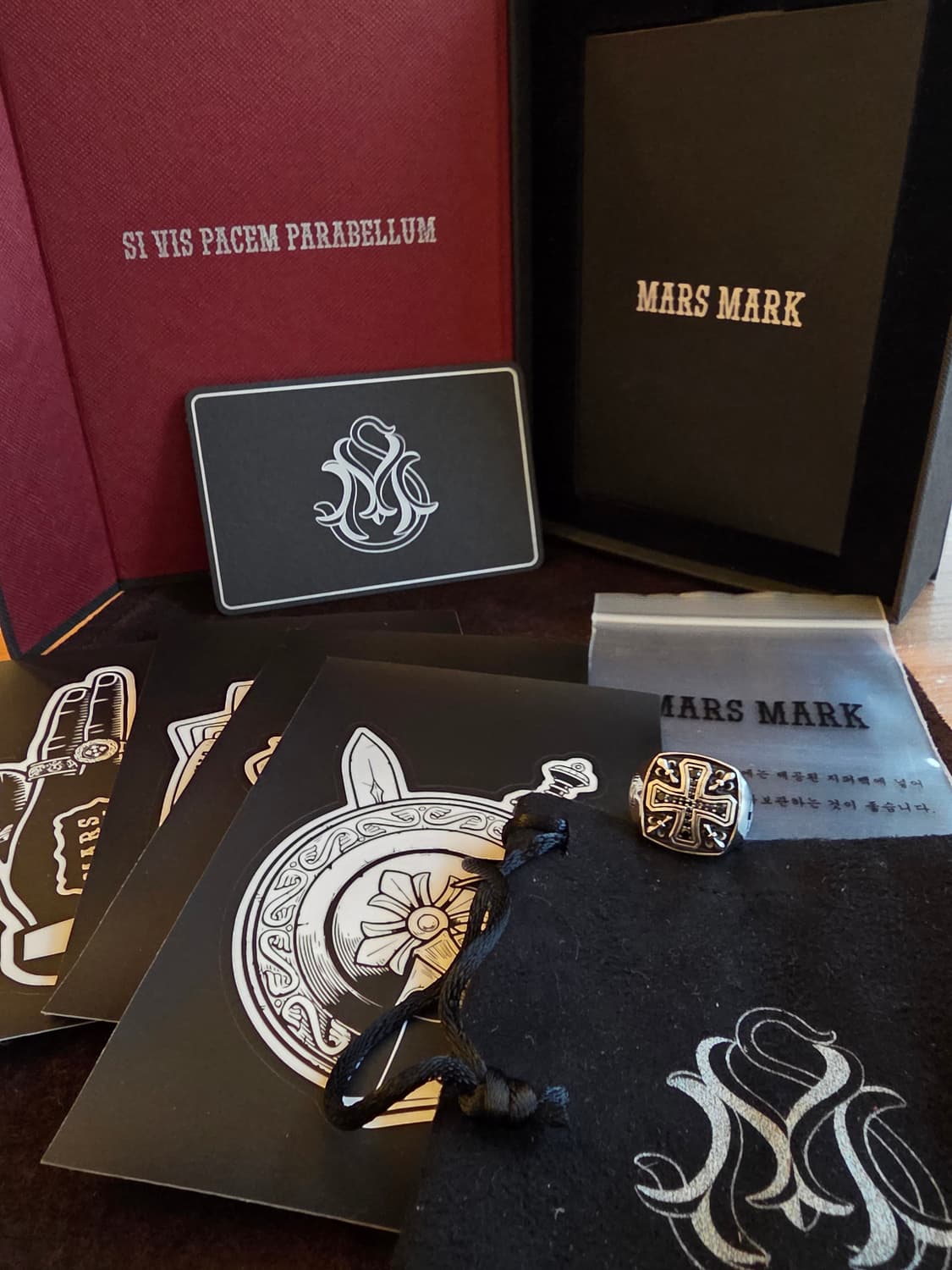 디자이너 주얼리mars mark silver925 cross ring 상품이미지5