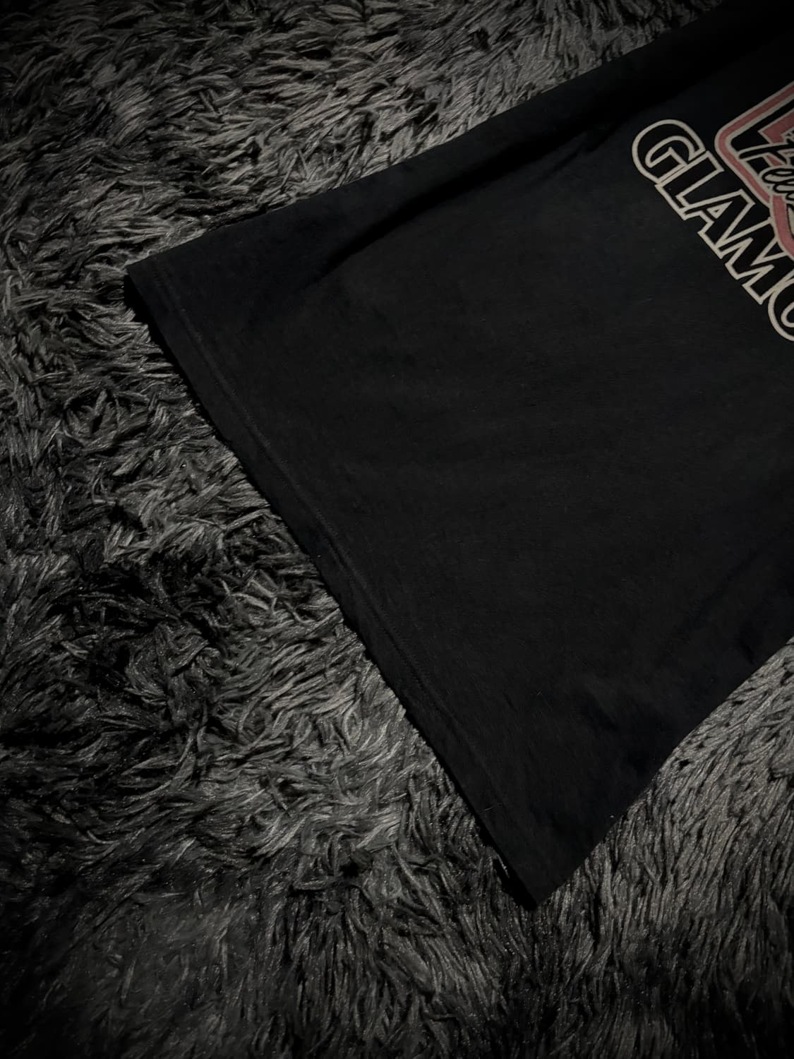 Hysteric Glamour 스타 라인 걸프린팅 블랙 V넥 반팔 티셔츠 상품이미지4