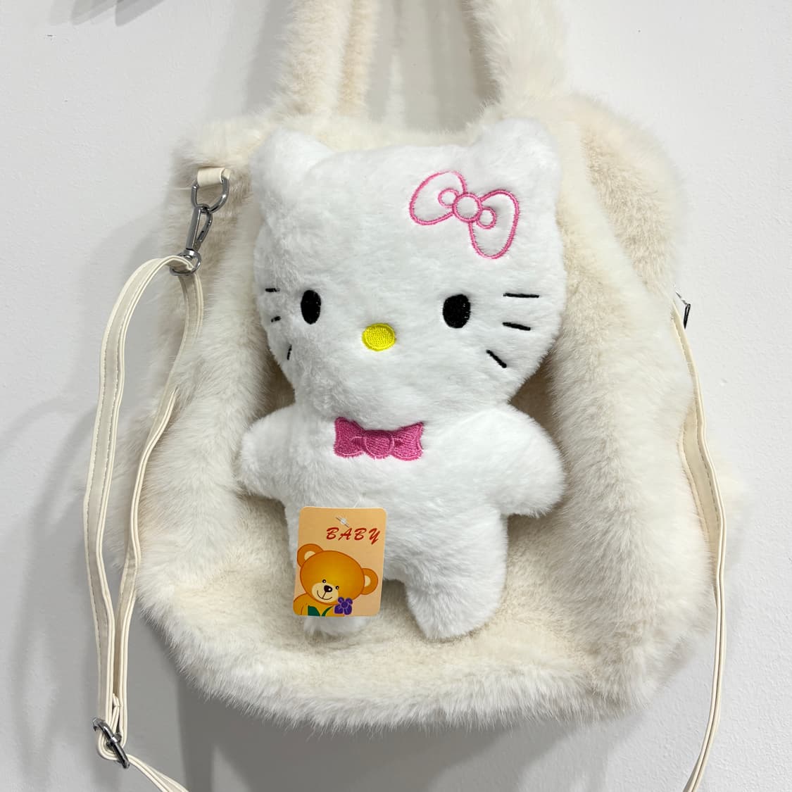 [새상품] 키티 인형 퍼 크로스백/ 숄더백 가방 상품이미지2