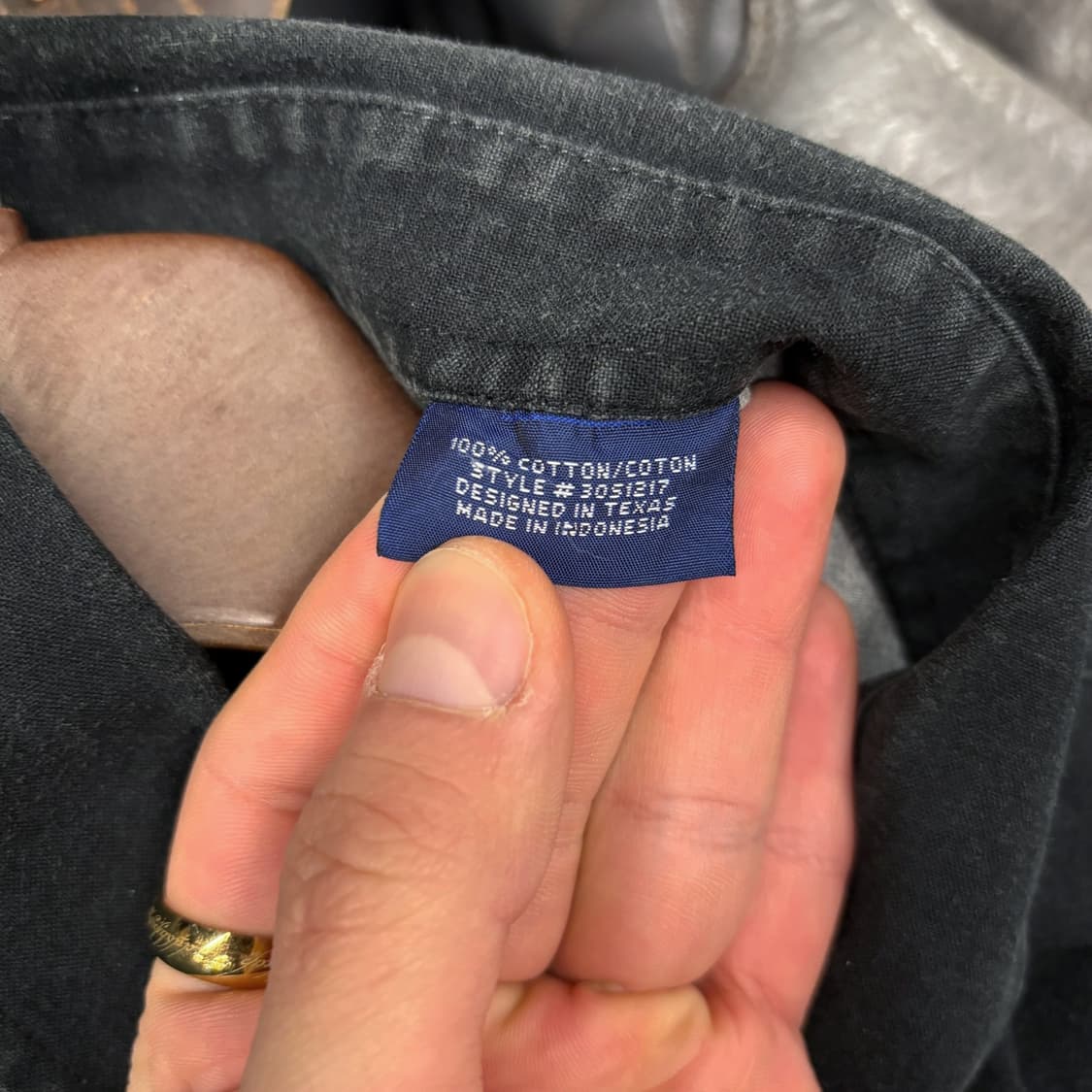 90s 팬핸들 슬림 모노그램 카우보이 그래픽 웨스턴 셔츠 N572 상품이미지9