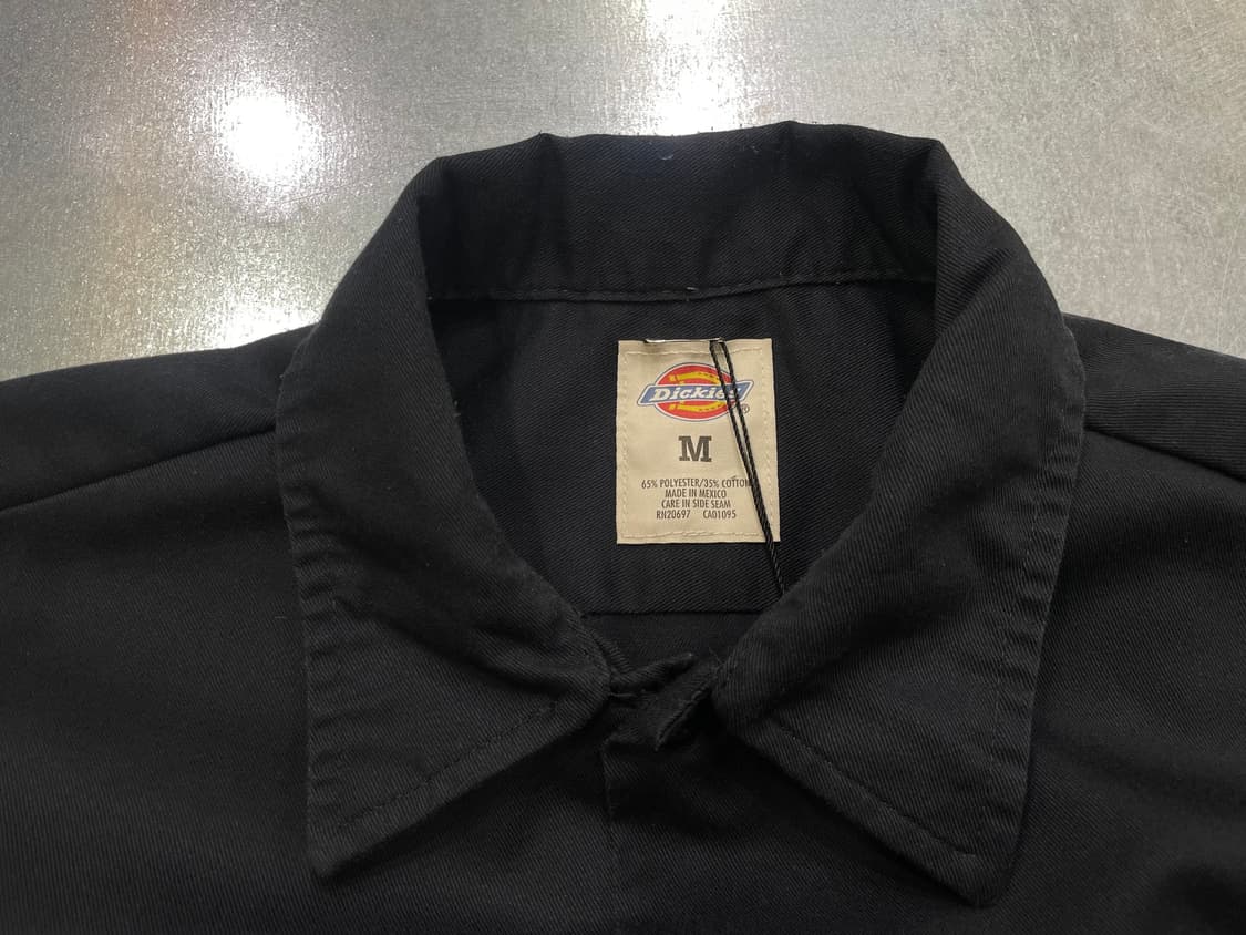 (M) Dickies 디키즈 자수 반팔 워크 셔츠 블랙 상품이미지10