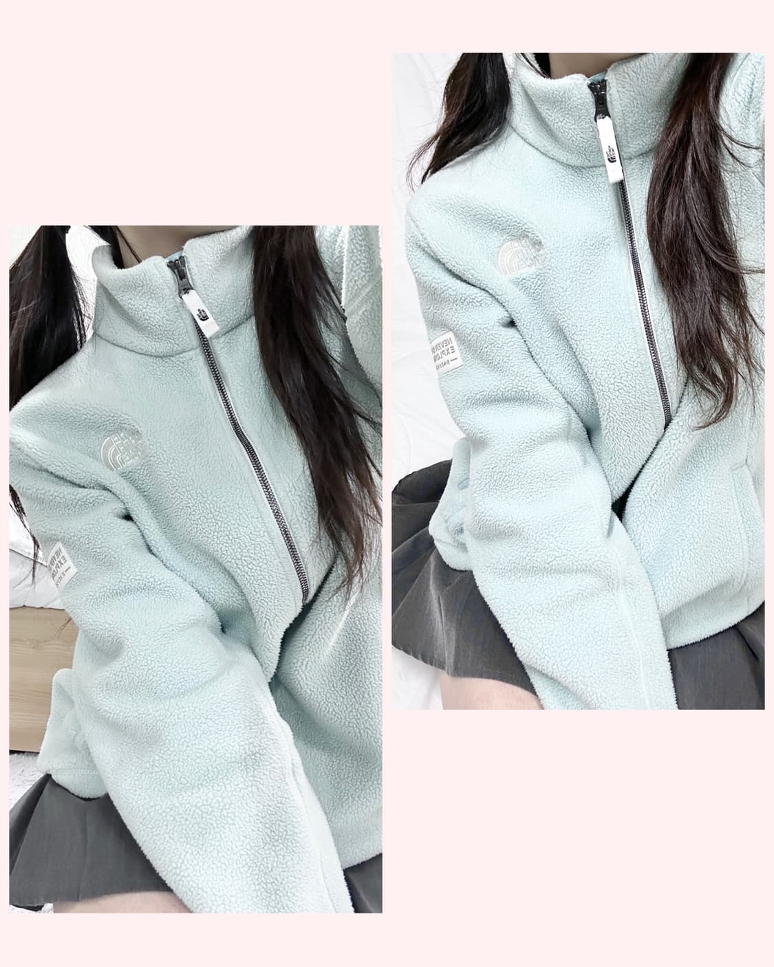 노스페이스 화이트라벨 피스타치오 플리스 집업 상품이미지1