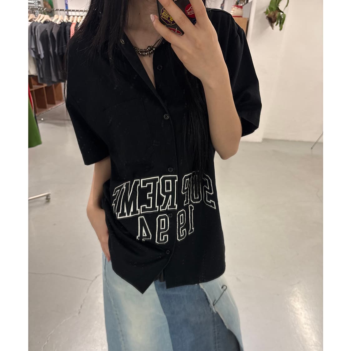 Supreme Arc Logo S/S Work Shirt 상품이미지2