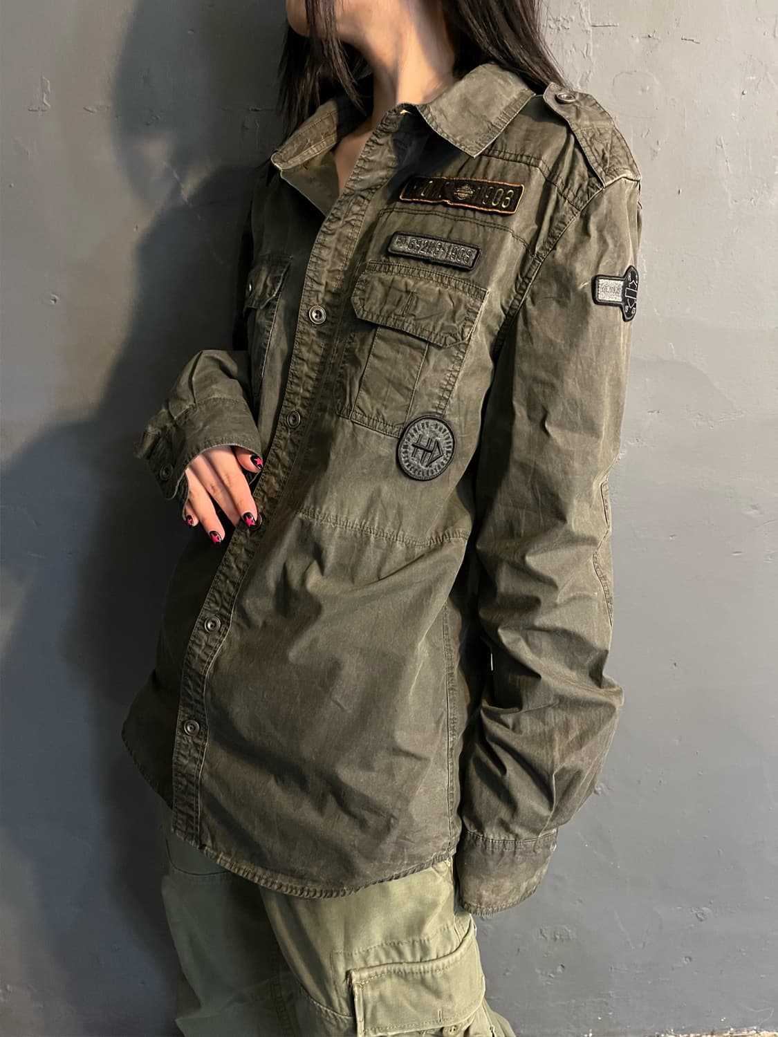 할리데이비슨 그런지 셔츠 상품이미지2