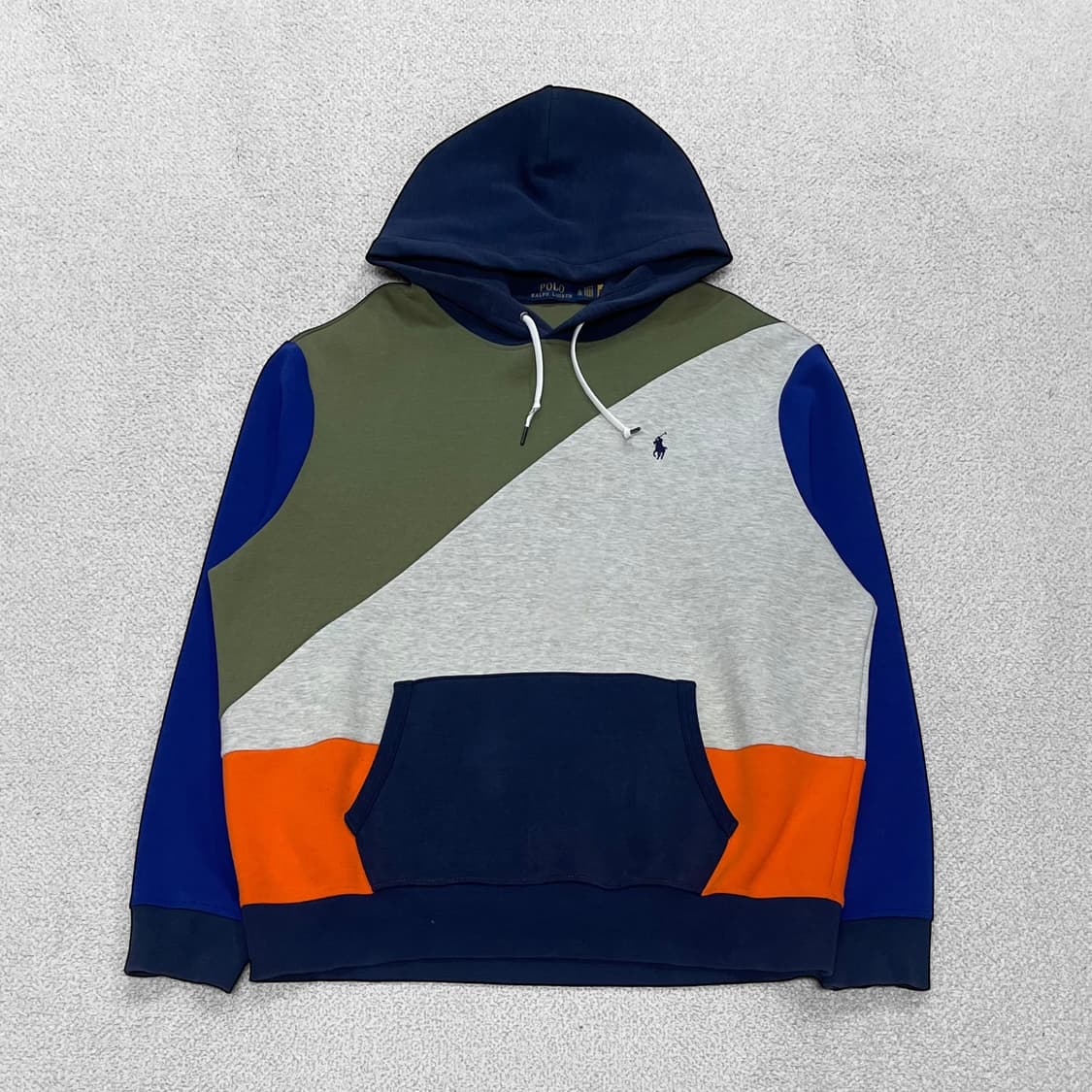 폴로 랄프로렌 포니 로고 컬러블록 후드티 상품이미지1