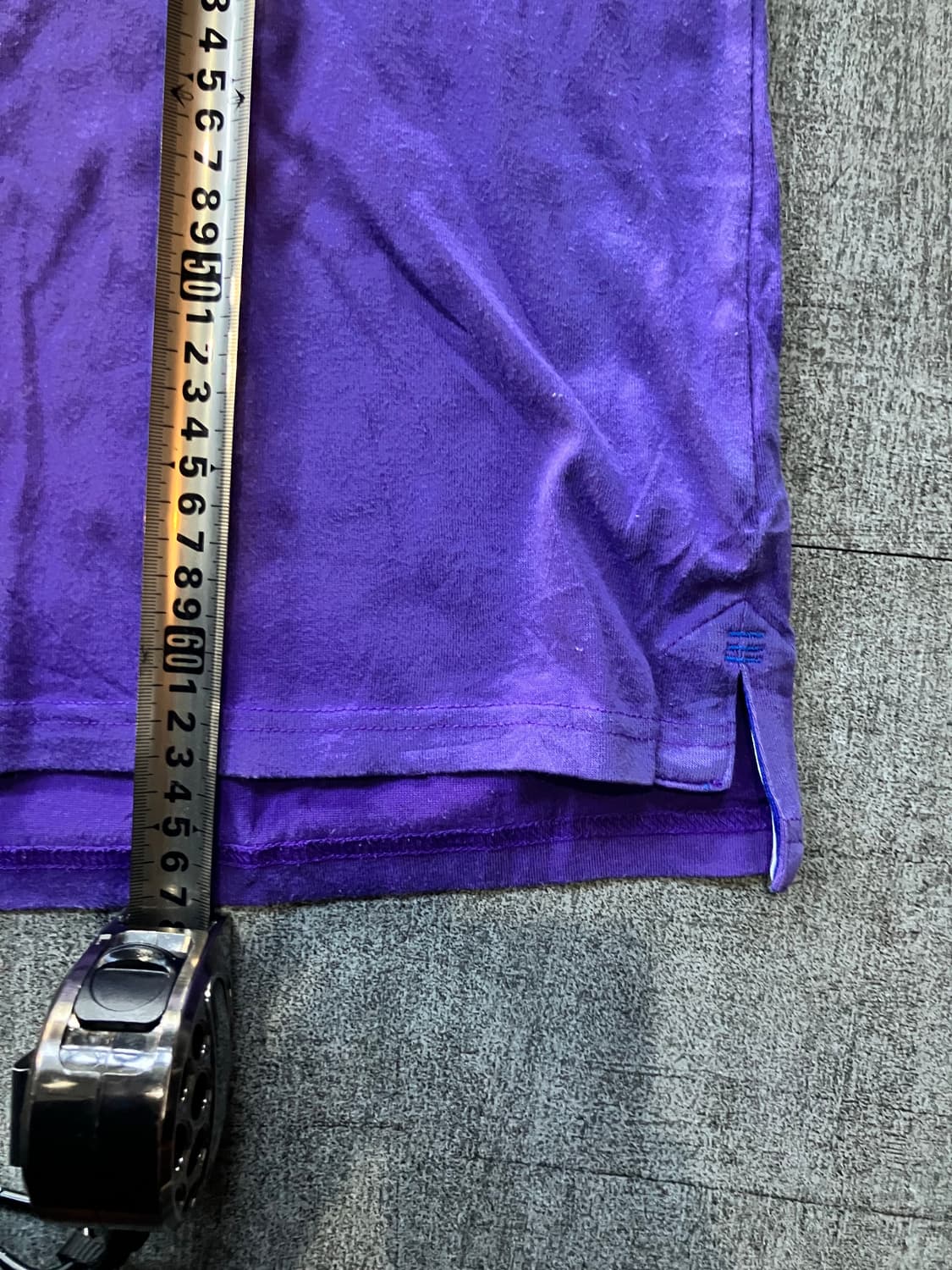 Adidas 아디다스 핀터깔y2k 사이드라인 삼선 반팔카라티셔츠 퍼플 상품이미지3