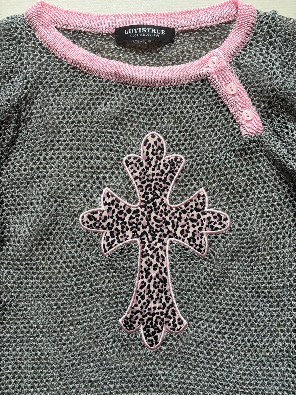러즈이즈트루 SM CROSS MESH KNIT 상품이미지4