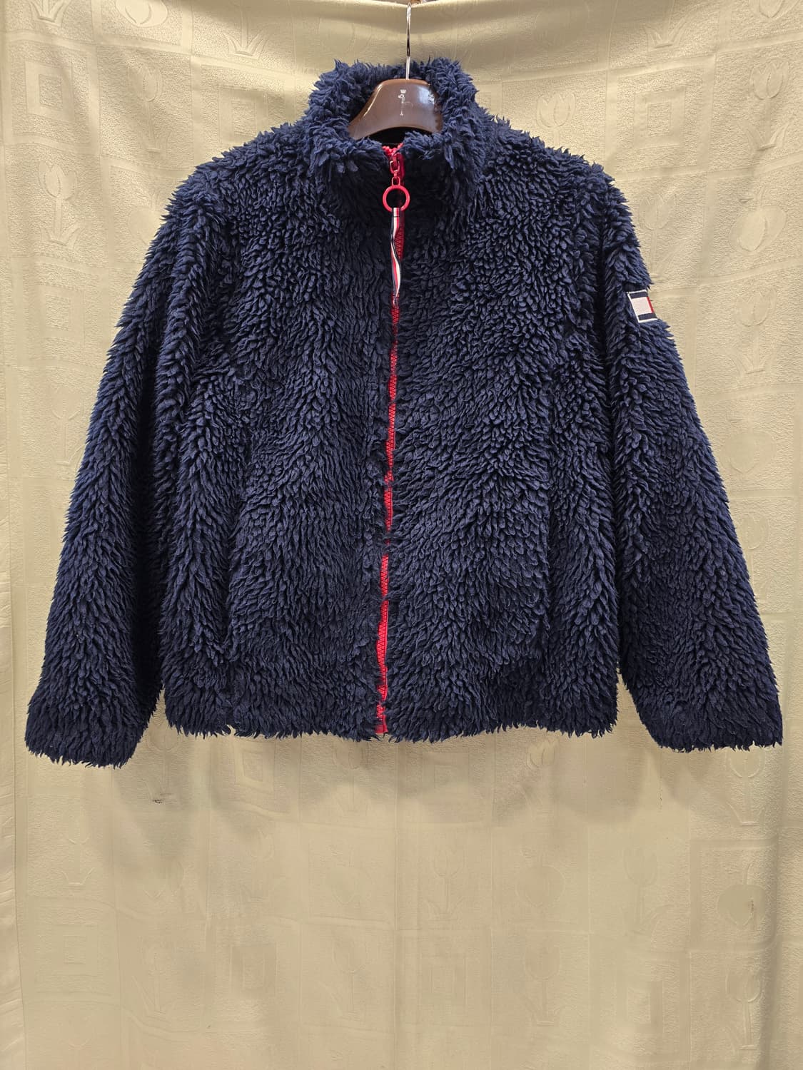 타미힐피거 네이비 뽀글이 플리스 집업 자켓 95 상품이미지1