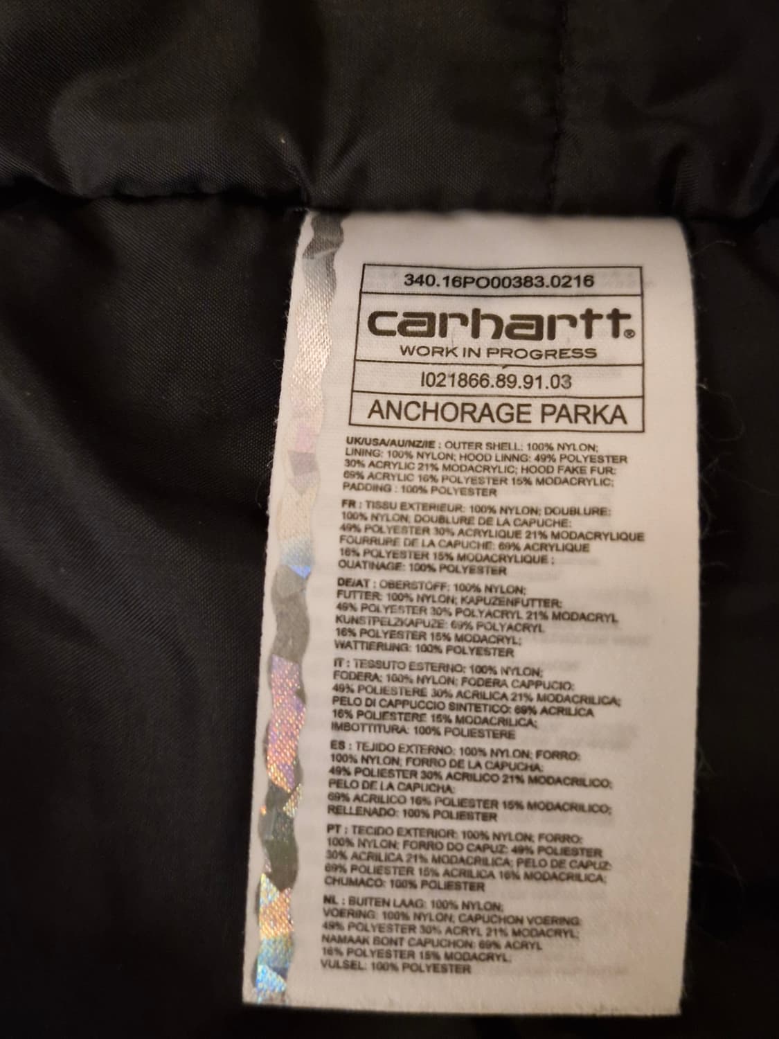 칼하트 앵커리지 파카 L 상품이미지9