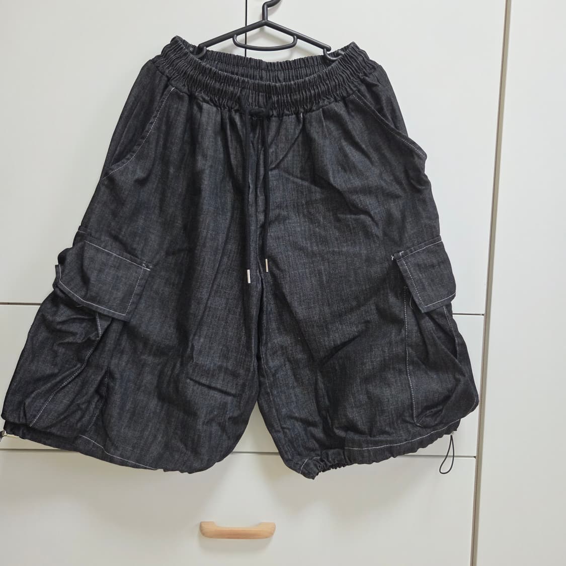 블랙 버뮤다팬츠 프리사이즈 상품이미지1