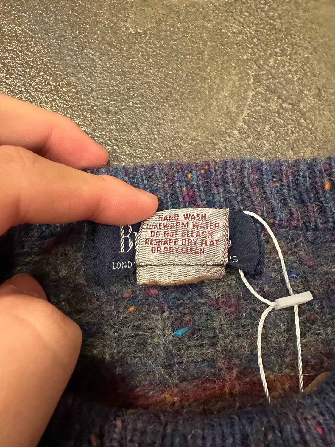 90s Burberrys 패턴 니트 스웨터 상품이미지6