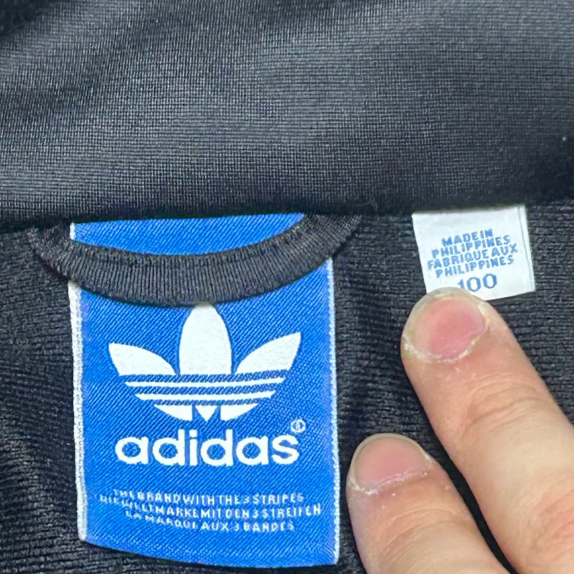 100 아디다스 파이어버드 블랙 트랙탑 져지  상품이미지4