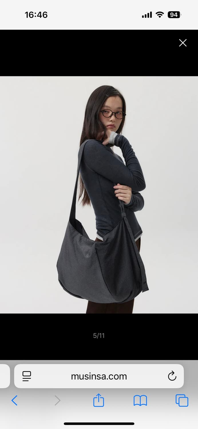 오헤시오 스트라이프 백 네이비 상품이미지1