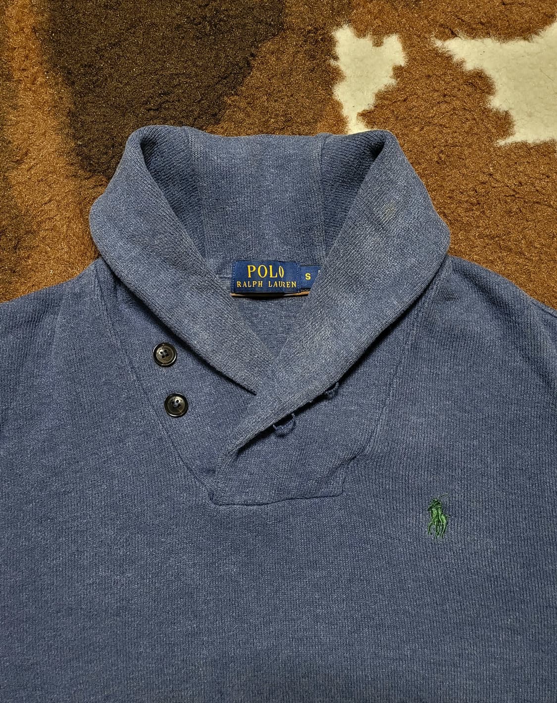 폴로 랄프로렌 남녀공용 숄칼라 면 스웻셔츠(S) 상품이미지2