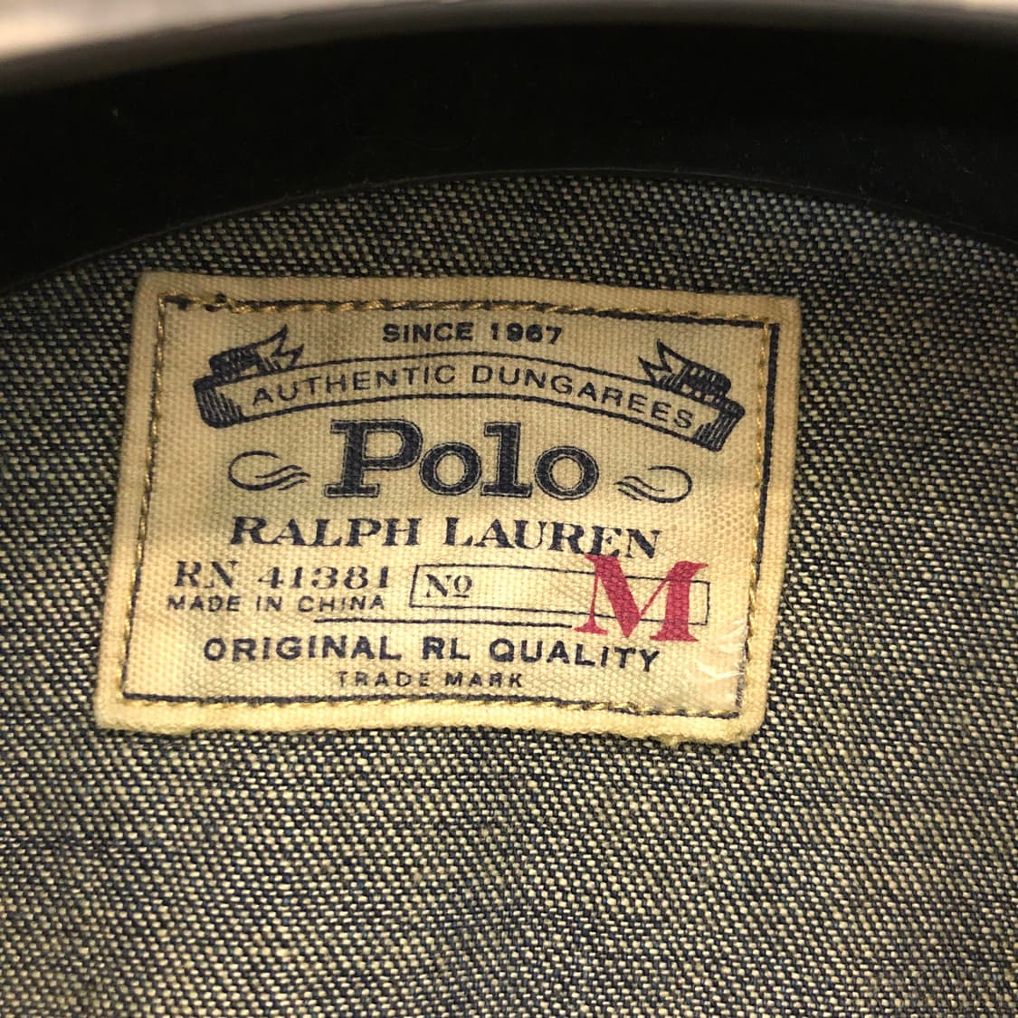 폴로 랄프로렌 웨스턴 데님셔츠 M 상품이미지5