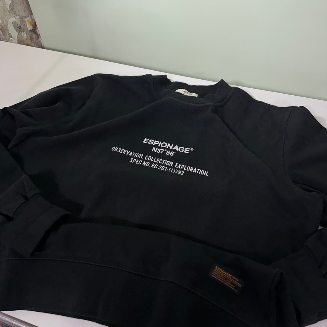 XL 에스피오나지 오버핏 빅로고 스웻코튼 맨투맨 상품이미지2