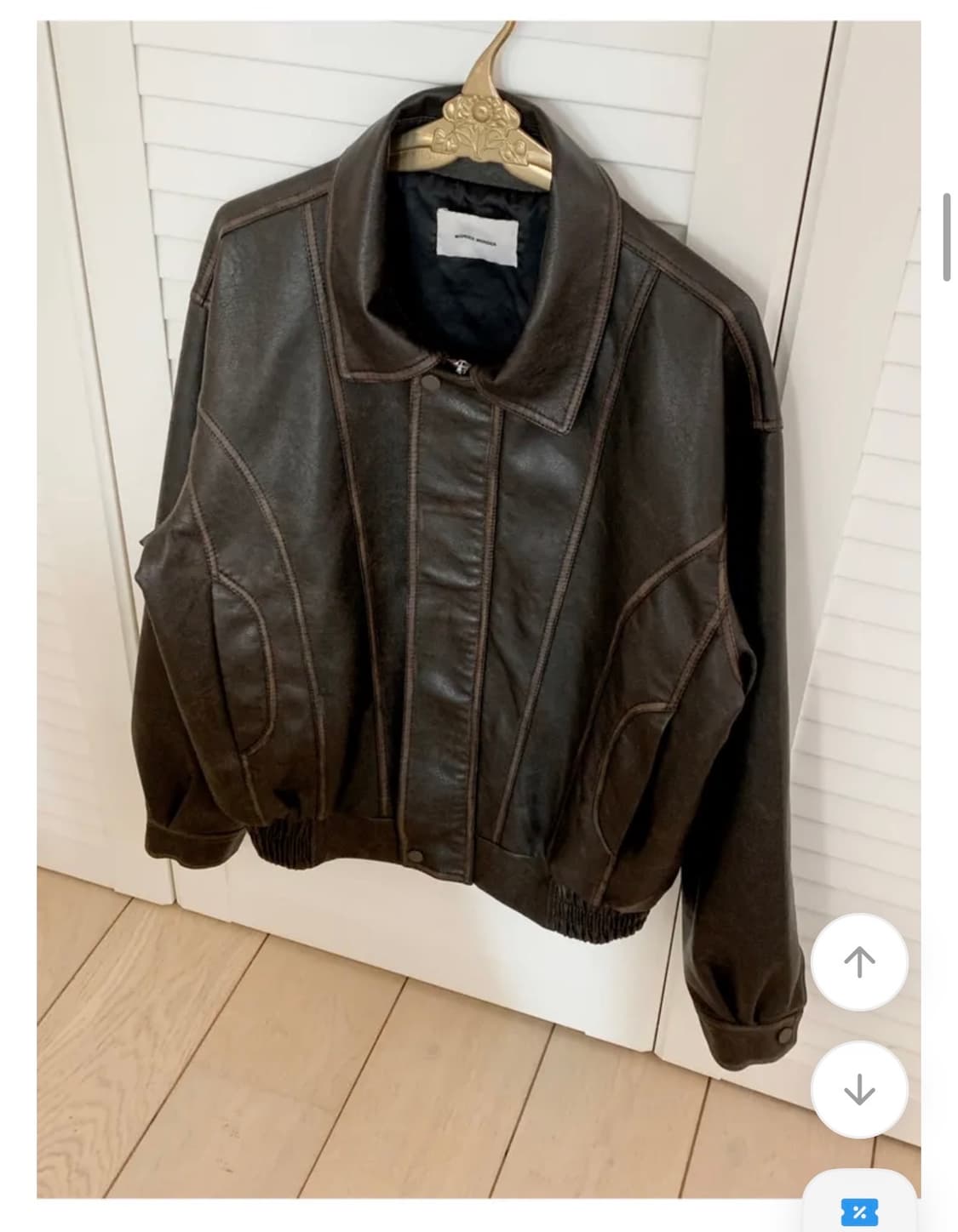 원더원더 레더자켓 브라운  상품이미지2