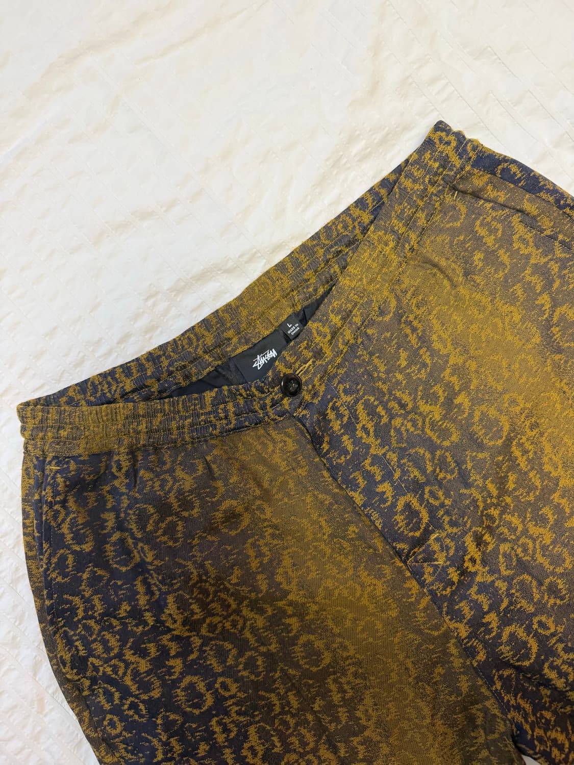 스투시 밴딩 팬츠 레오파드 패턴 19SS 32-34사이즈 상품이미지2