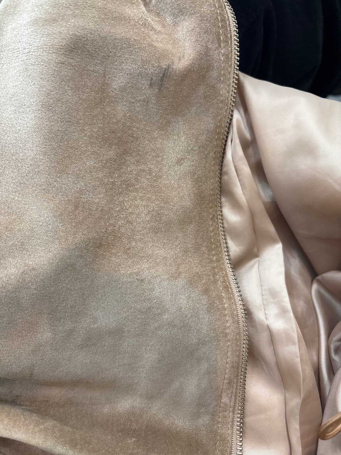 Yue 유프로젝트 카멜 스웨이드 블루종 상품이미지4