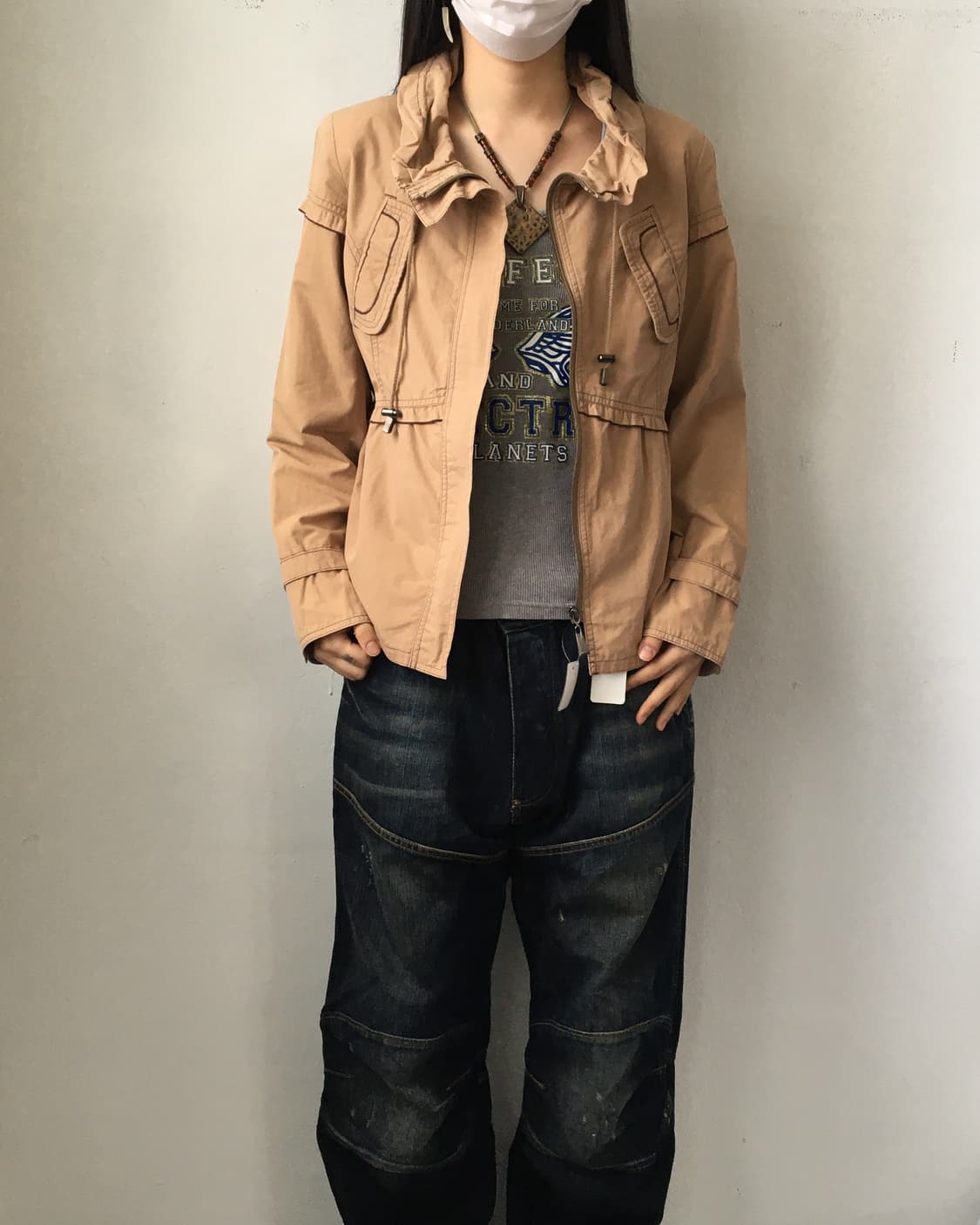 Neck line point jacket 상품이미지5