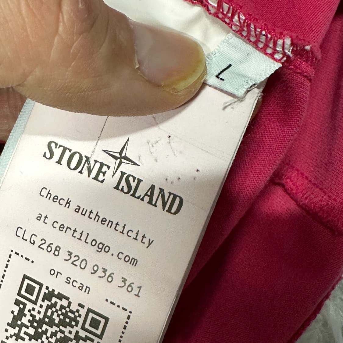 스톤아일랜드 패치로고 반팔 L 상품이미지5