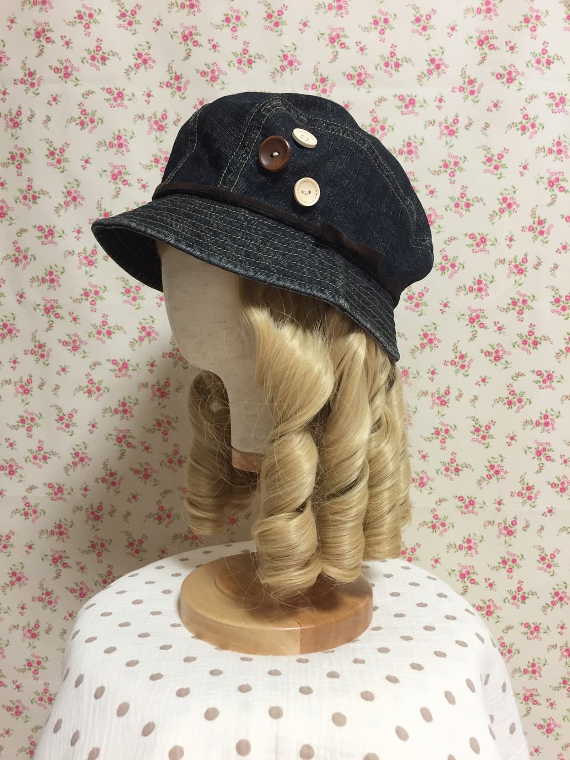 빈티지 데님 버킷햇 상품이미지4