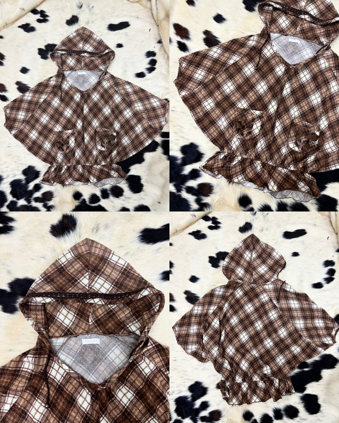 Top: [LIZLISA]rare 딸기초코 판초 후드  상품이미지2