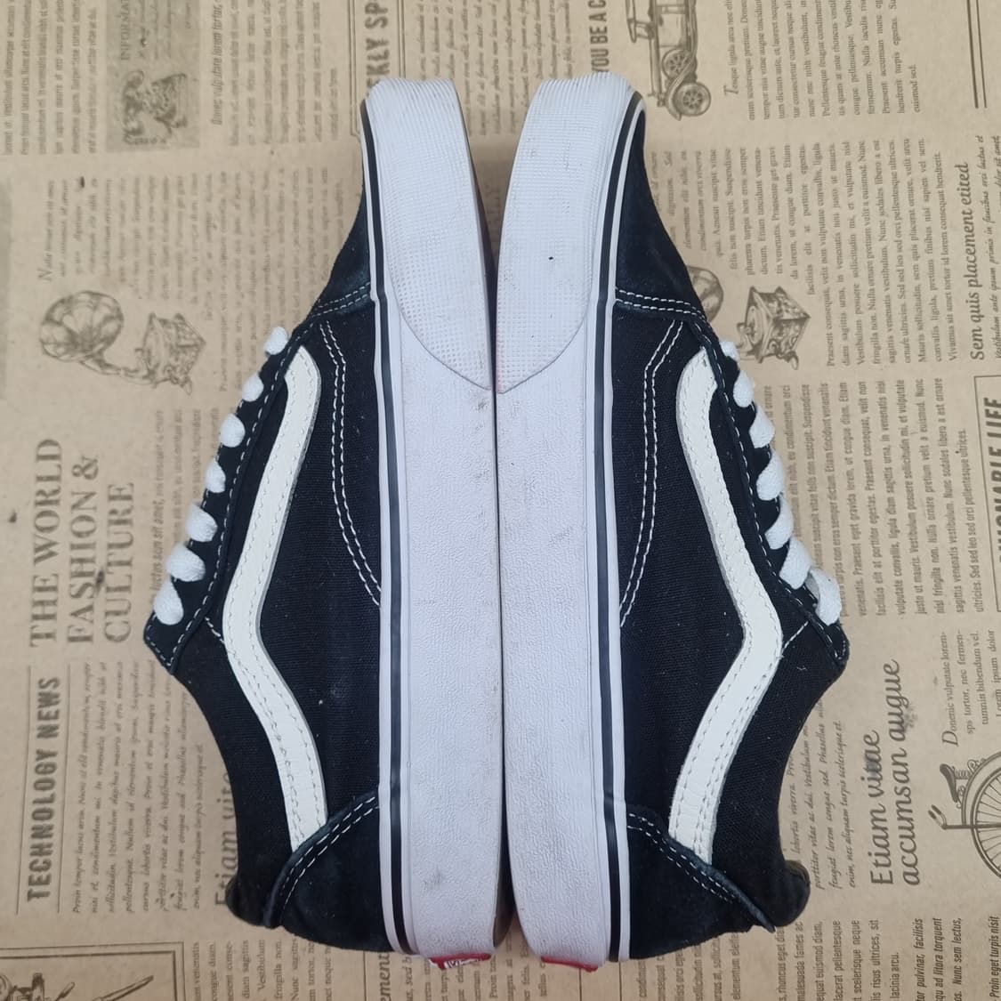 반스 올드스쿨 블랙/화이트 스니커즈220 상품이미지5