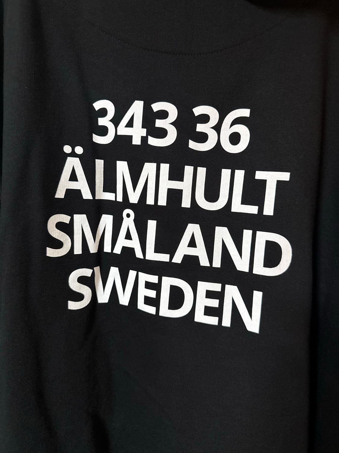 이케아 뮤지엄 후드 블랙 L 상품이미지3