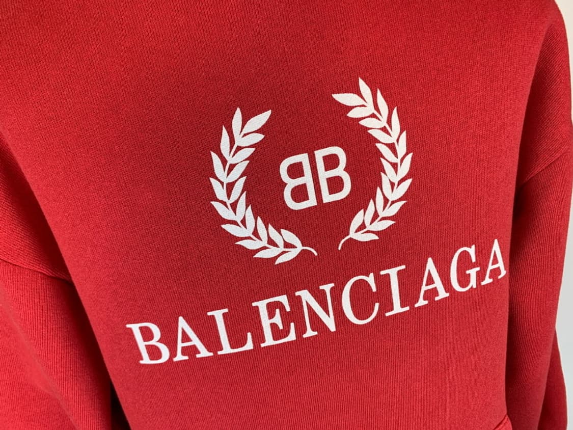 발렌시아가 월계수 후드 레드 S 상품이미지5