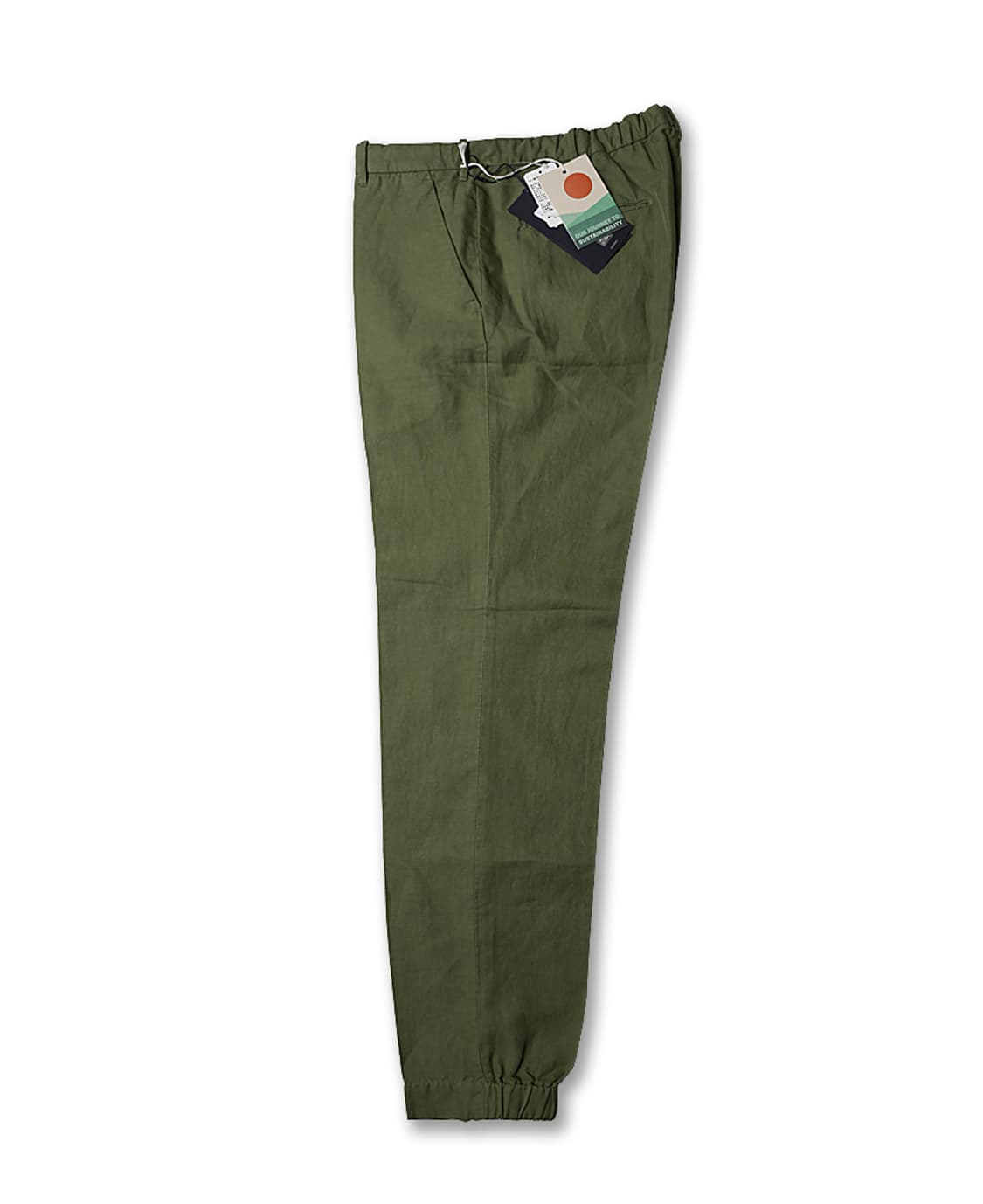 52 인코텍스 [Incotex] 카키 린넨 코튼 치노리노 하프 조거 팬츠 상품이미지2