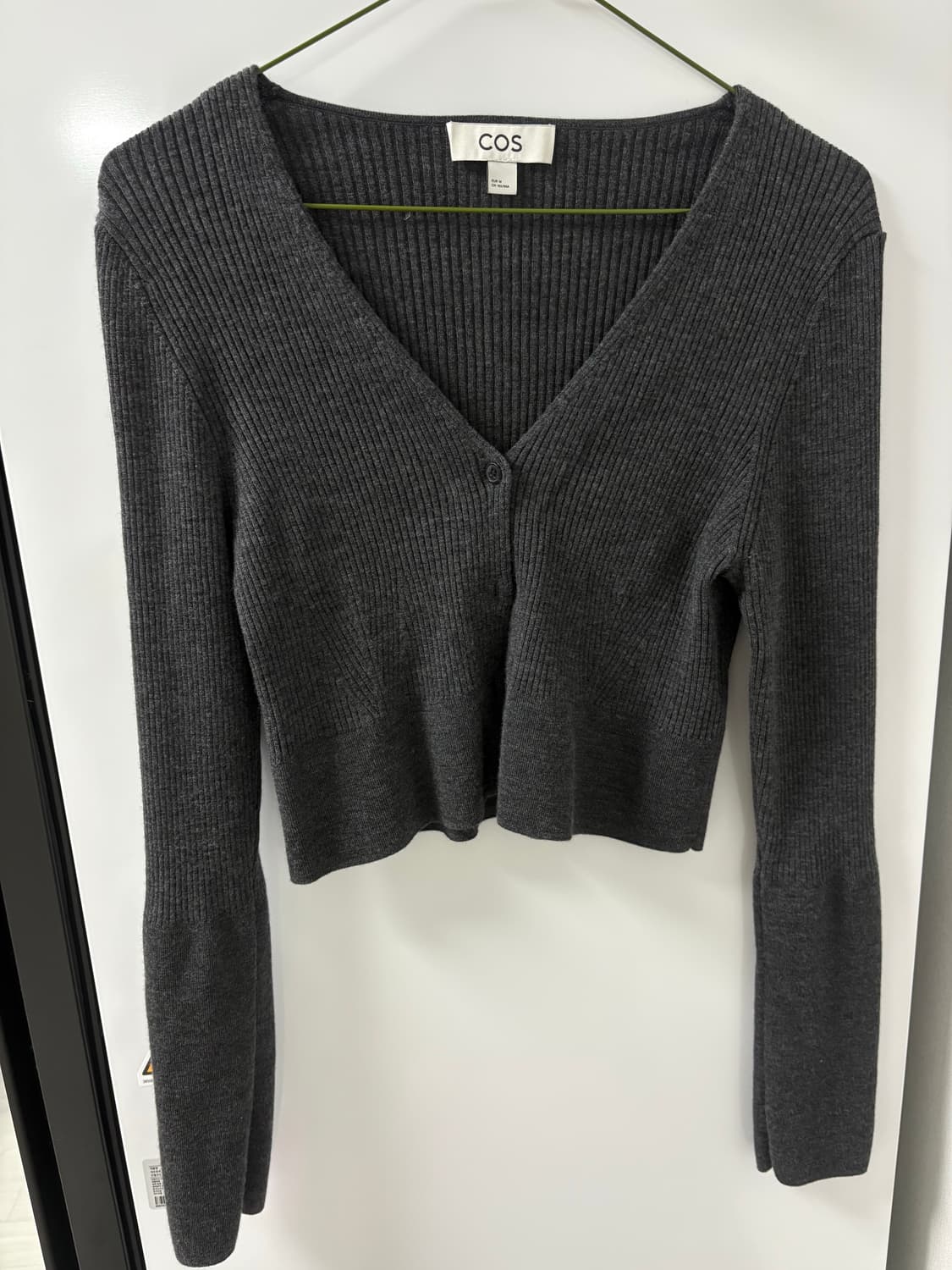 COS 리브드 니트 메리노 울 가디건 상품이미지2