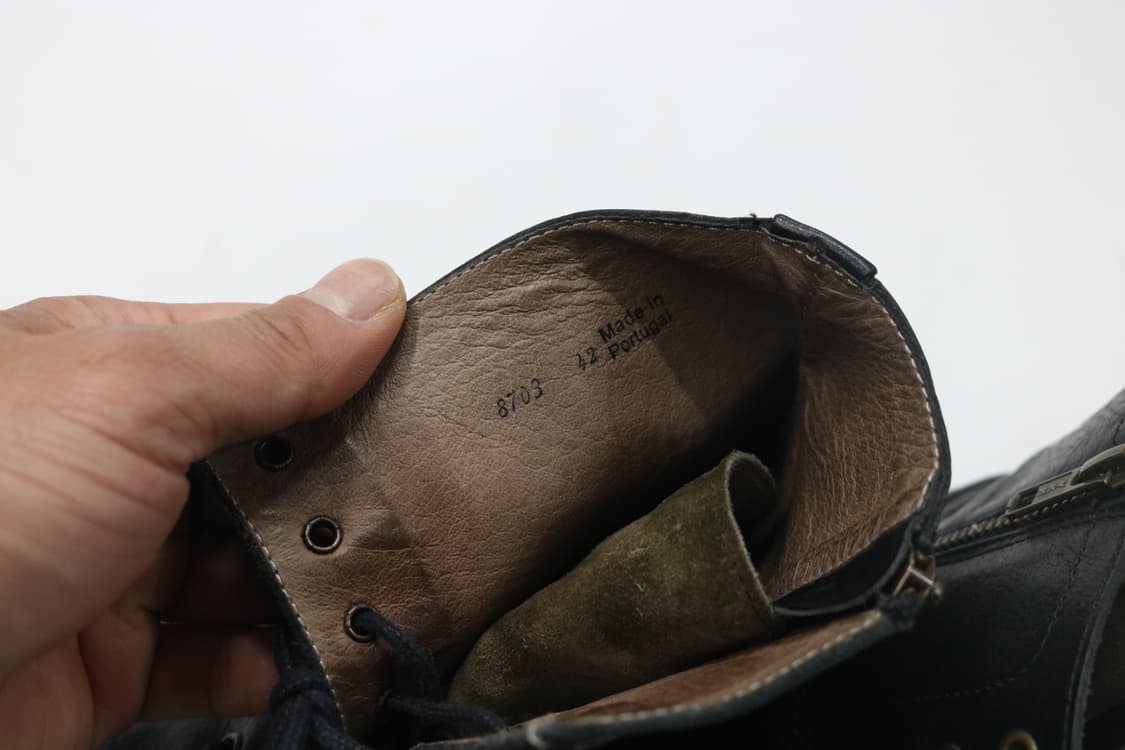 알프레도 바니스터 Unline 카모플라쥬 레더 콤비 레이스업 부츠 42 상품이미지8