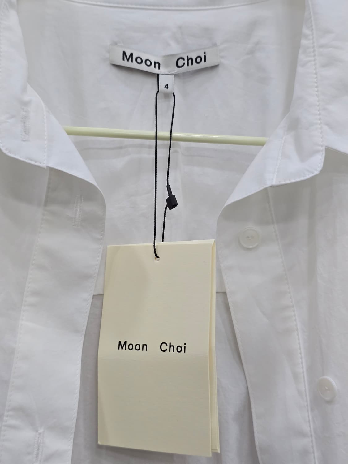 Moon Choi 화이트 롱 셔츠 원피스 (문초이) 상품이미지9