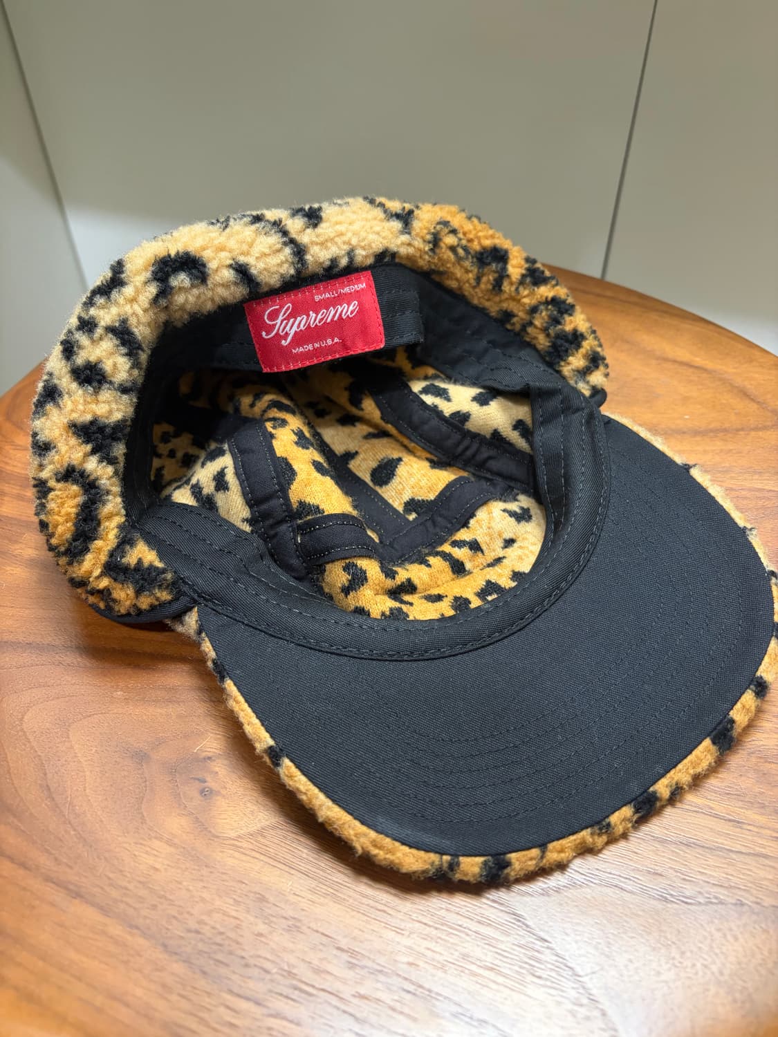 슈프림 이어플랩 호피 레오파드 털모자 상품이미지2