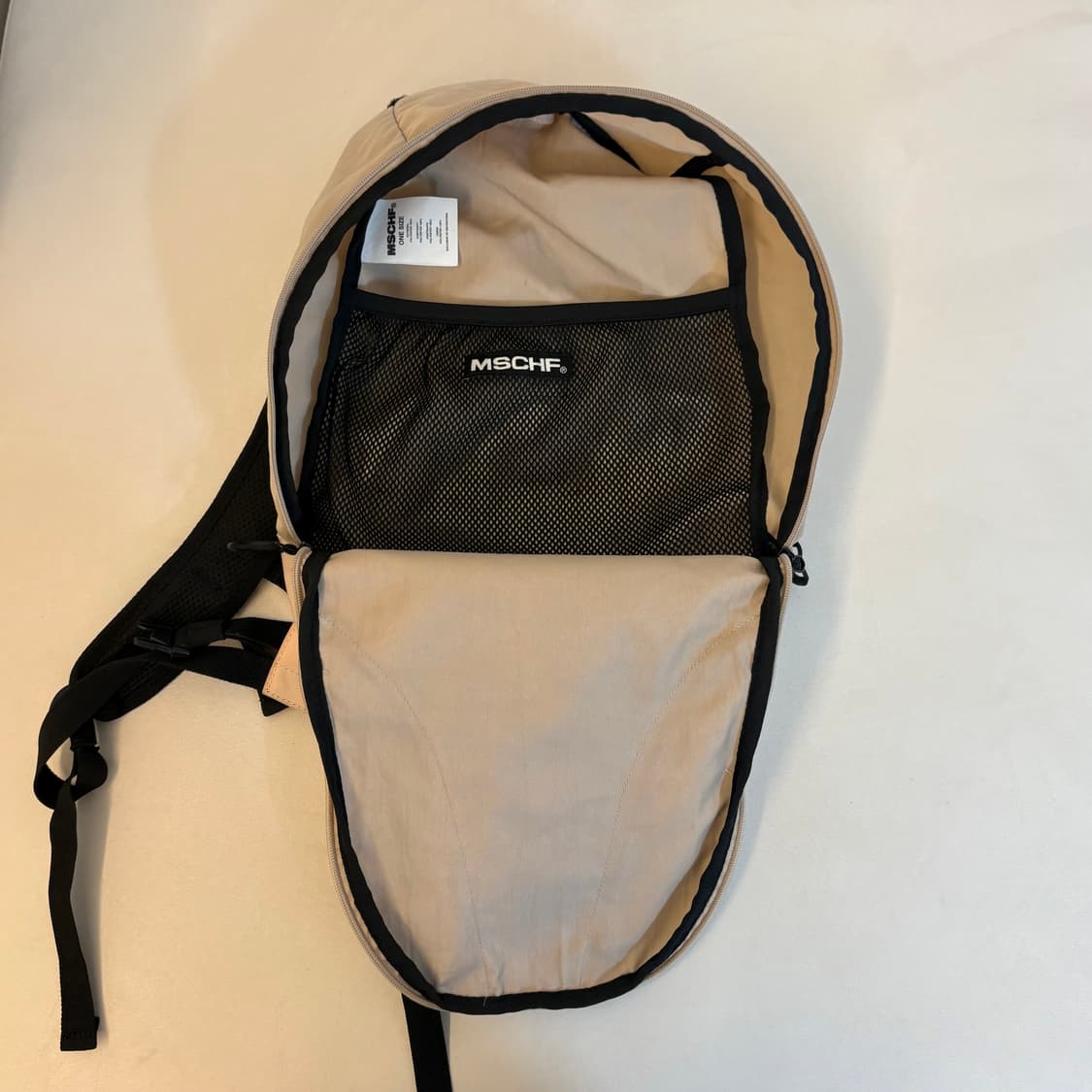 미스치프 롬버스 백팩 베이지 상품이미지5