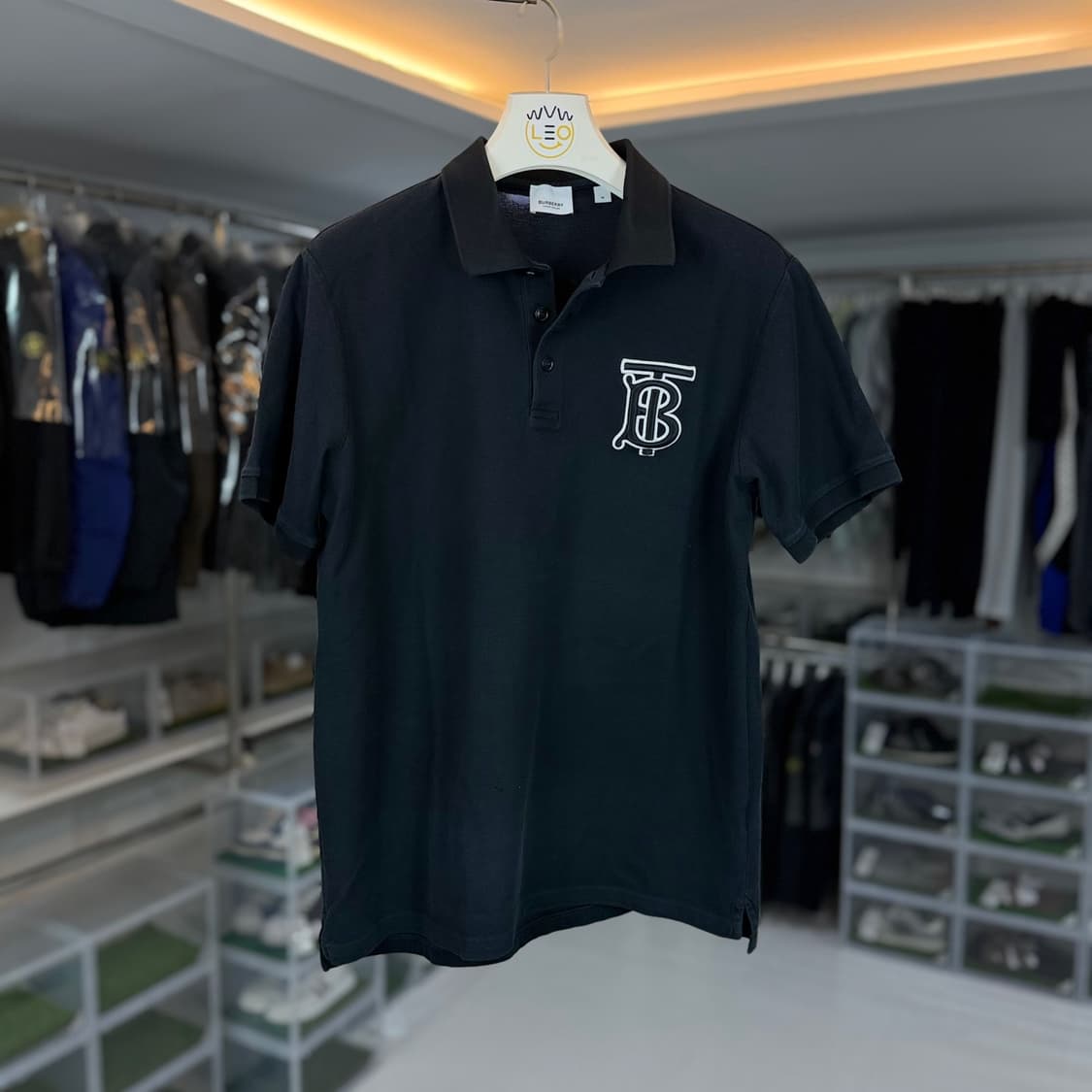 [리오브] 버버리 TB 자수 로고 카라티셔츠 상품이미지1