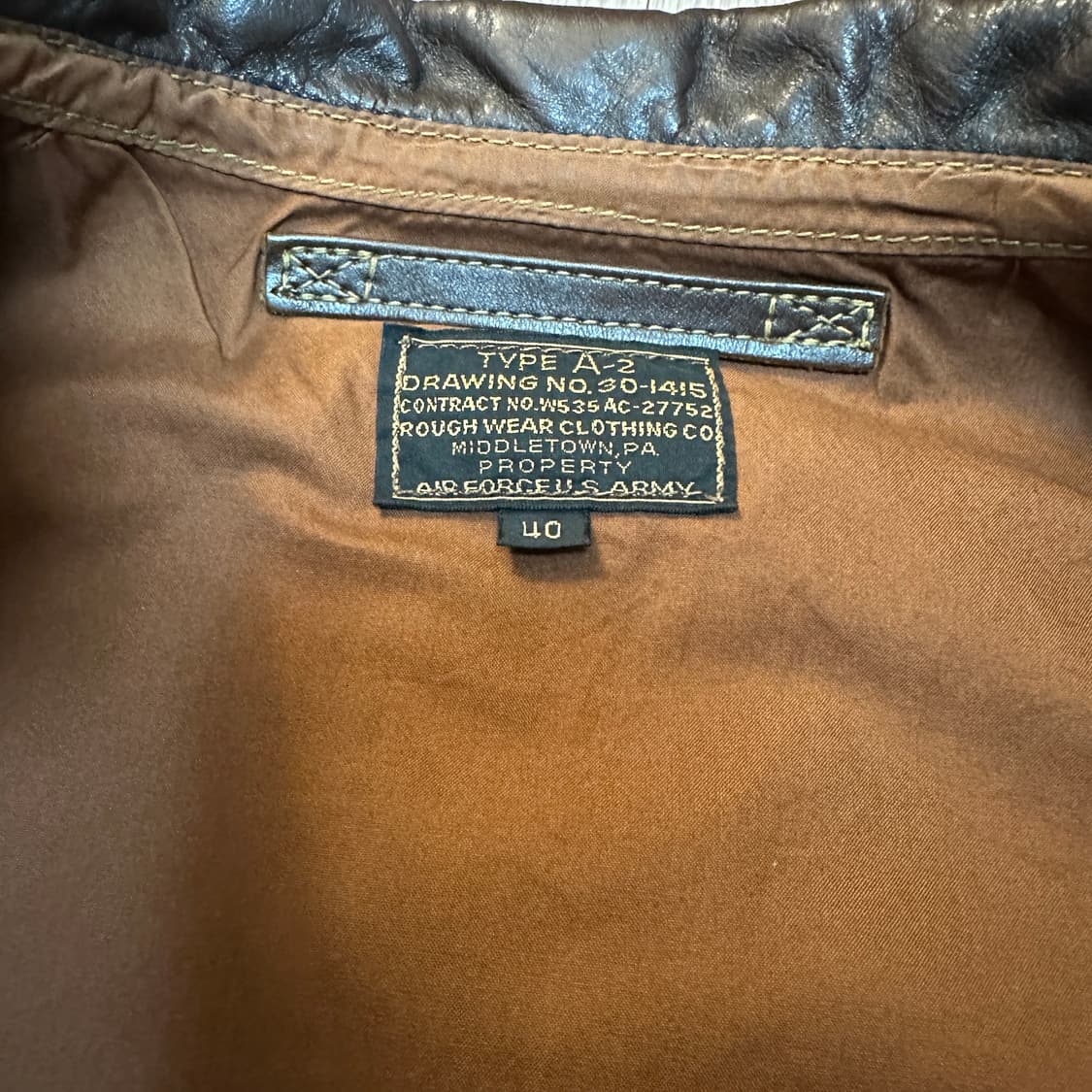 이스트맨레더 A-2 40사이즈 상품이미지5