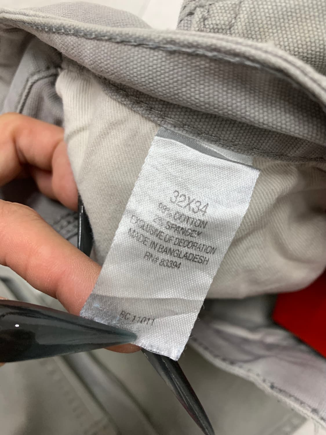 Riogecut 그레이 코튼 팬츠 #270 상품이미지5