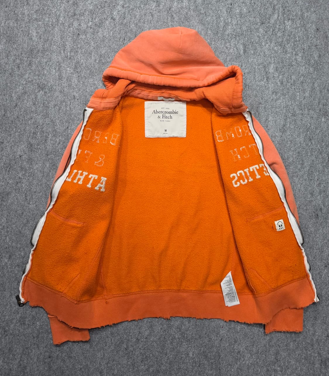 아베크롬비 페이드 데미지 Y2K 빈티지 후드집업 M 상품이미지3