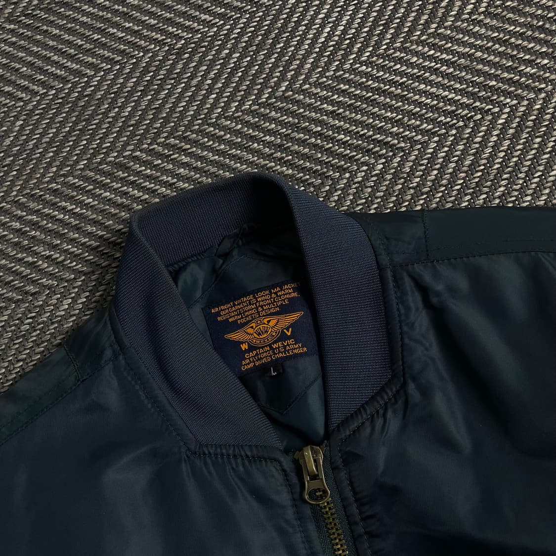 Captain Wevic USA 빈티지 ma-1 항공 점퍼자켓o 3955 상품이미지5