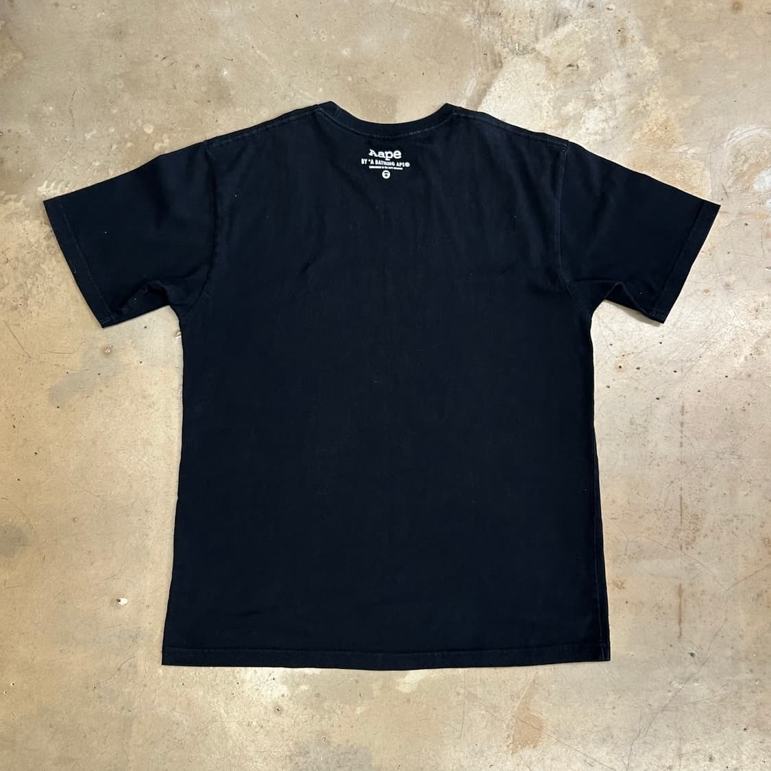 XL 에이프 카모 빅로고 블랙 반팔티  상품이미지3