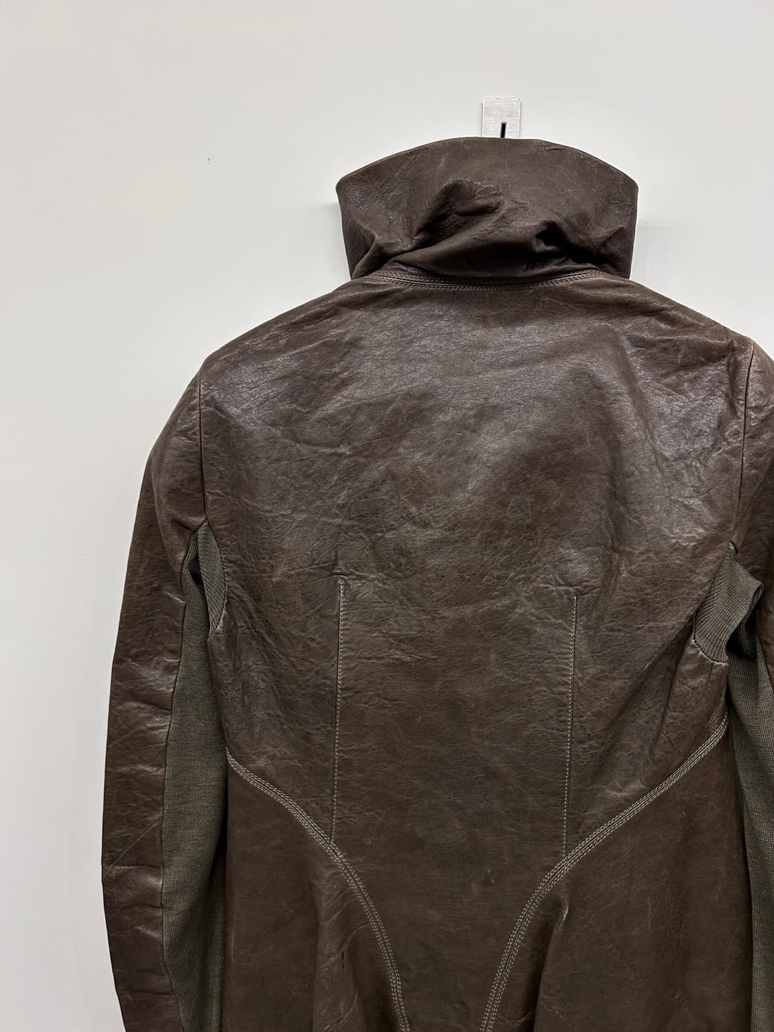 릭오웬스 하이넥 램스킨 자켓 상품이미지7