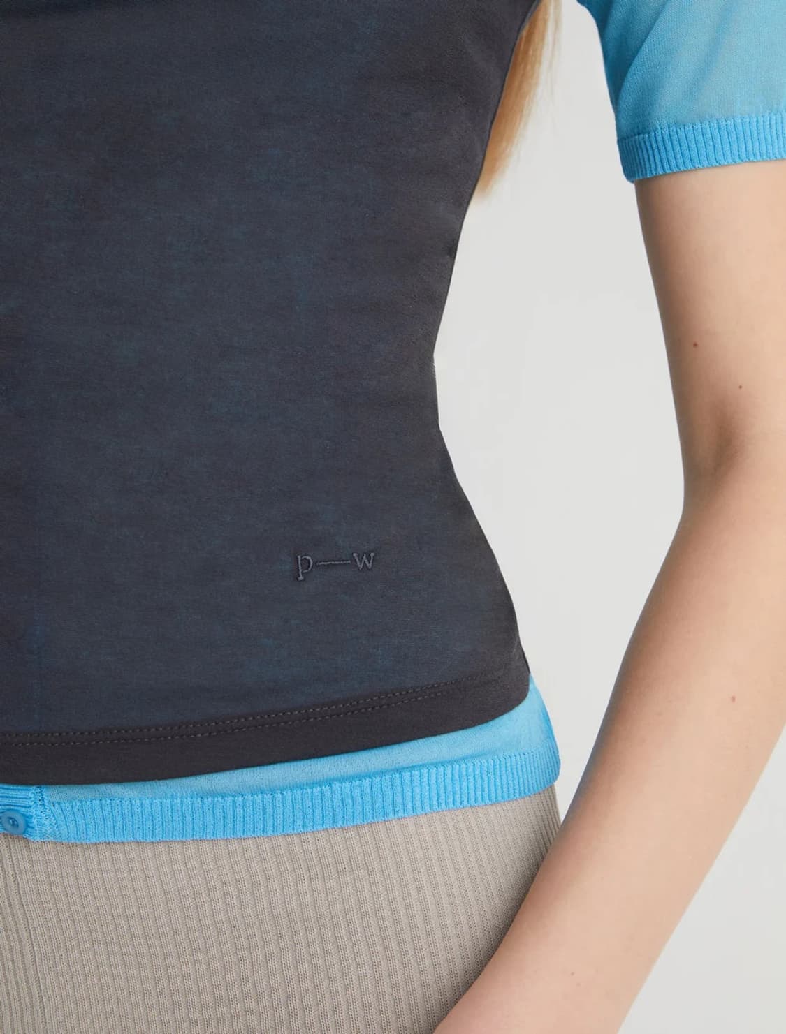 [XS,S,M]팔로마울 Omu 오무 티셔츠/다크 그레이 상품이미지2