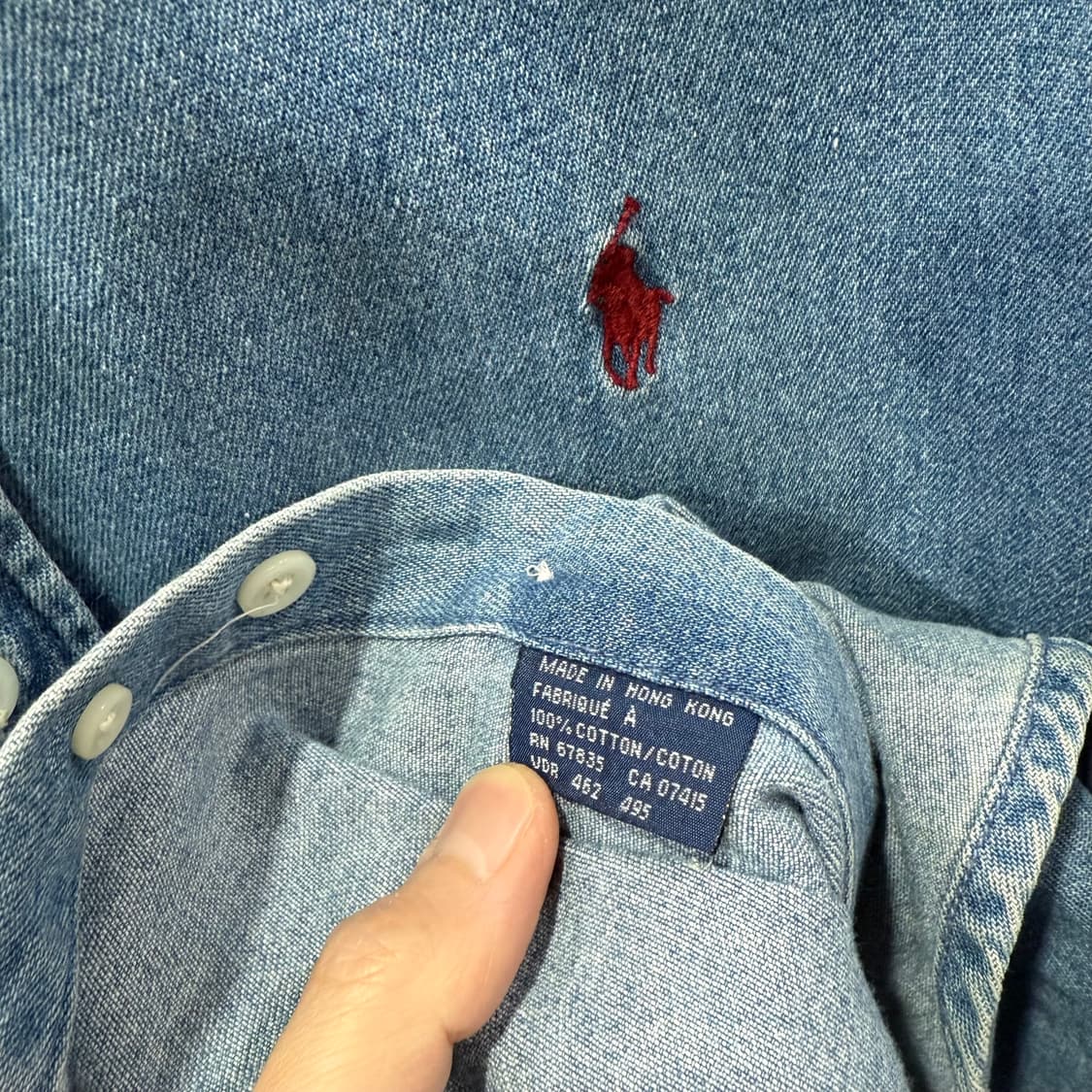  L 폴로 랄프로렌 데님 셔츠 청남방 상품이미지4