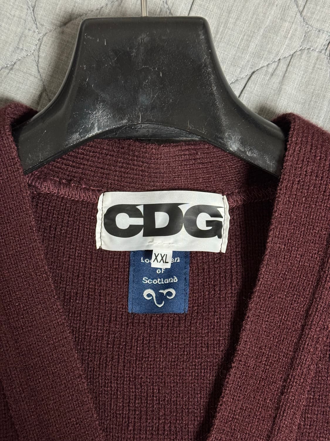 [XXL] CDG 2022 FW 가디건 버건디 상품이미지3