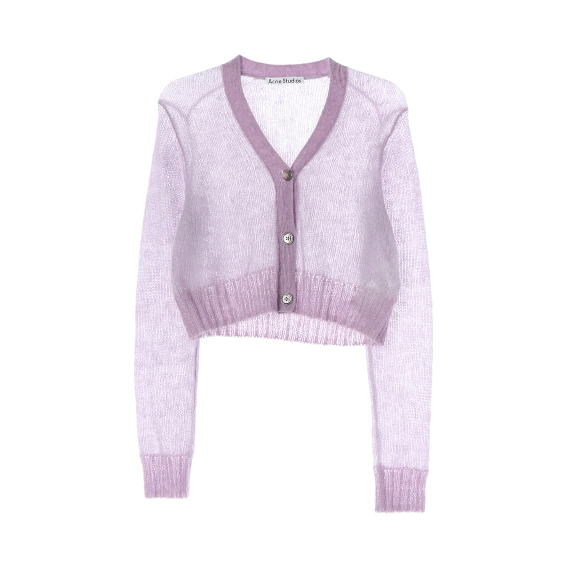 아크네 스튜디오 울모헤어70% 라벤더 브이넥 니트 가디건 XS
 상품이미지1