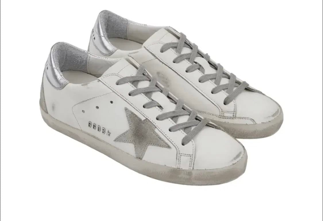 [골든구스] (W) 슈퍼스타 화이트 실버탭 스니커즈 상품이미지2